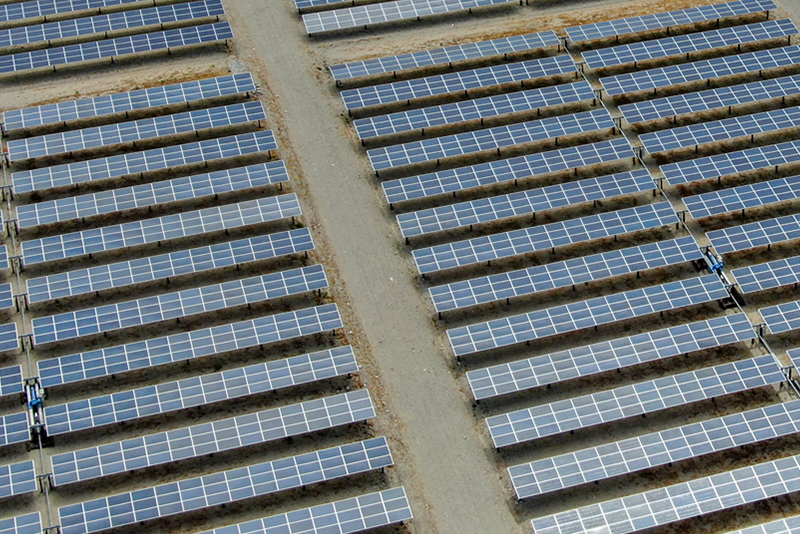 solar panels field